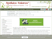 Tablet Screenshot of apellidositalianos.com.ar